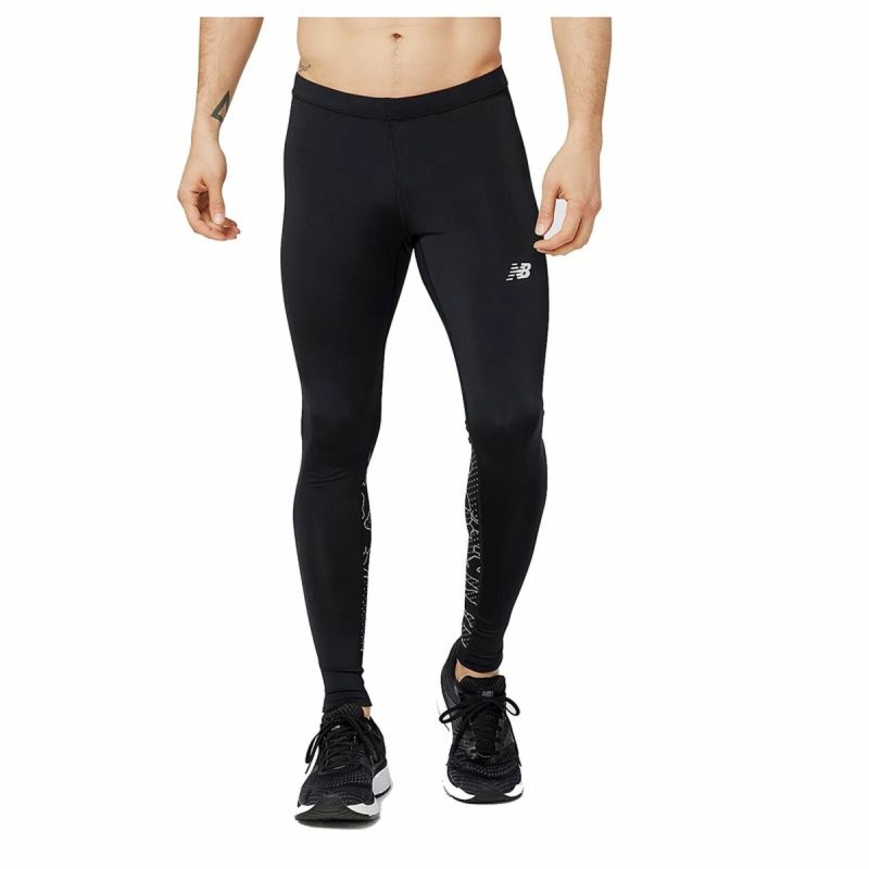 Leggings de sport pour homme New Balance Reflective Accelerate Noir