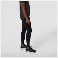 Sports Leggings for Men New Balance Impact Run AT Tight Black