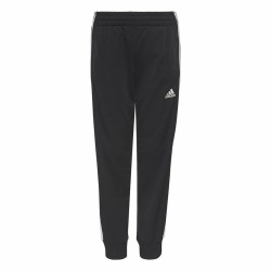 Kinder-Trainingsanzug Adidas Essentials Shiny 3 Stripes Schwarz