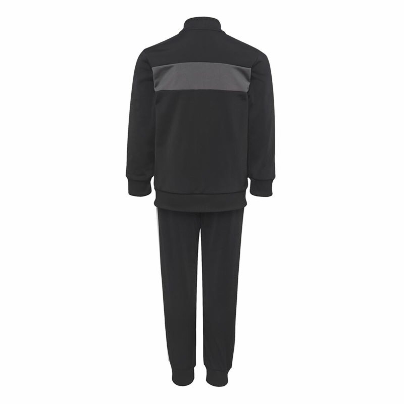 Children’s Tracksuit Adidas Essentials Shiny 3 Stripes Black