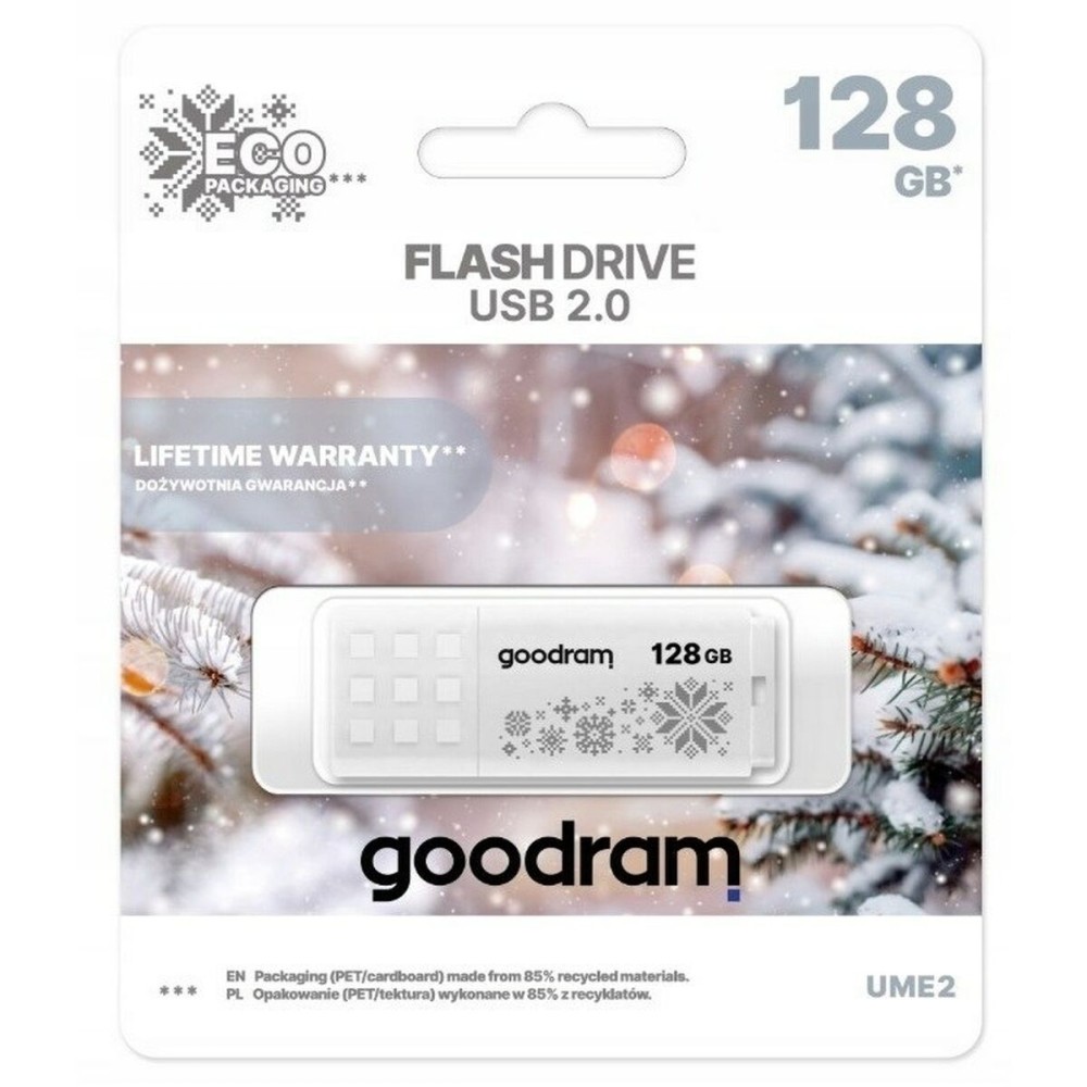 Clé USB GoodRam UME2-1280W0R11-WI Blanc 128 GB