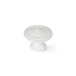 Pommeau Rei 3110 Rond Métal Blanc 4 Unités (Ø 35 x 26 mm)