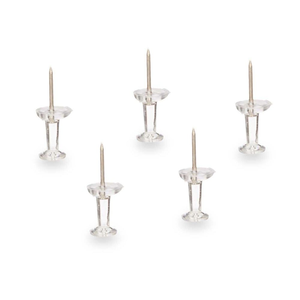 Drawing pins Pincello 394 Transparent Metal Plastic (24 Units)