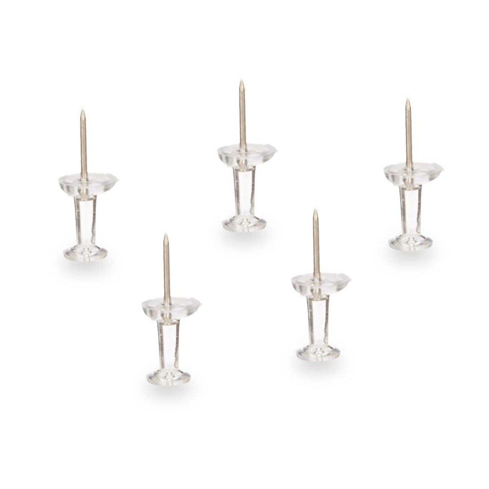 Punaises Pincello 394 Transparent Métal Plastique (24 Unités)