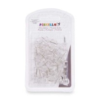 Pinwandnadeln Pincello 394 Durchsichtig Metall Kunststoff (24 Stück)