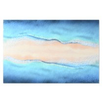 Painting Home ESPRIT Blue Beige Printed 150 x 0,4 x 100 cm