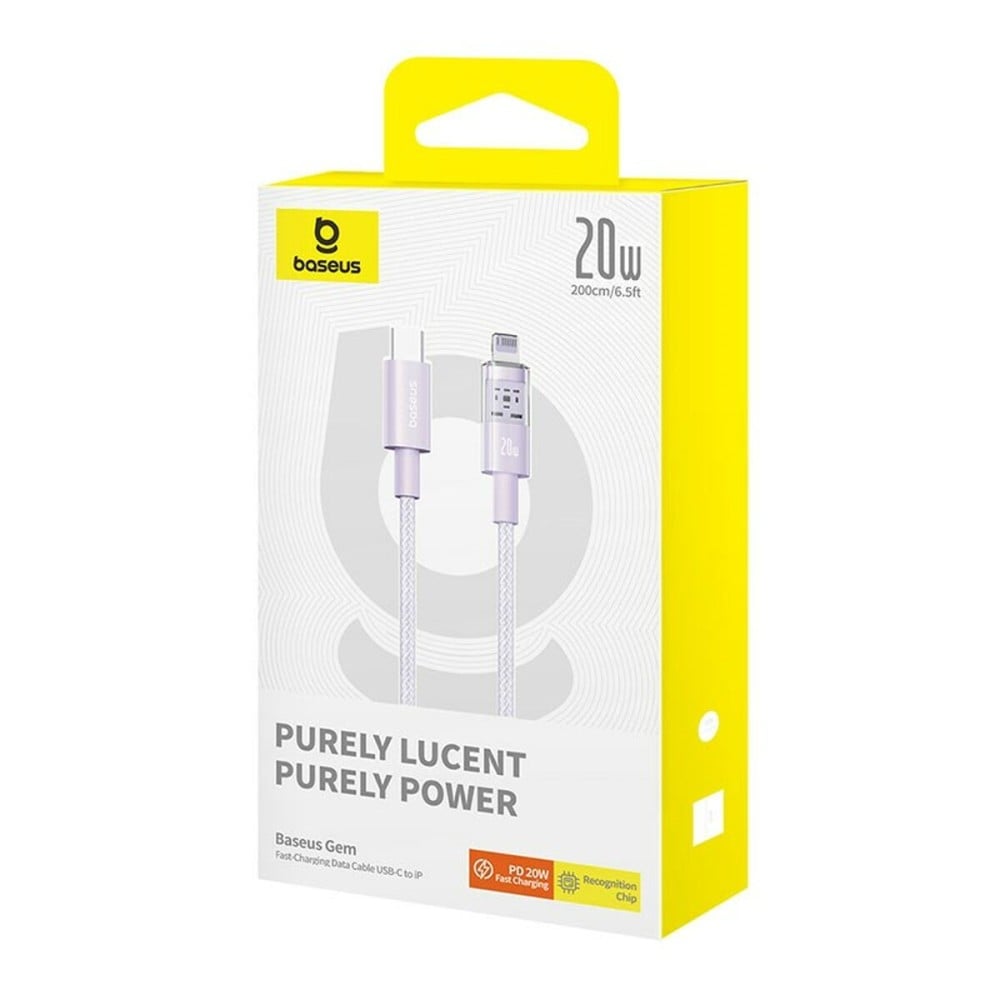 USB-C to Lightning Cable Baseus P10373001511-01 Purple 2 m