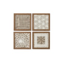 Painting Home ESPRIT White Natural Modern 22 x 2 x 22 cm
