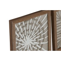 Painting Home ESPRIT White Natural Modern 22 x 2 x 22 cm