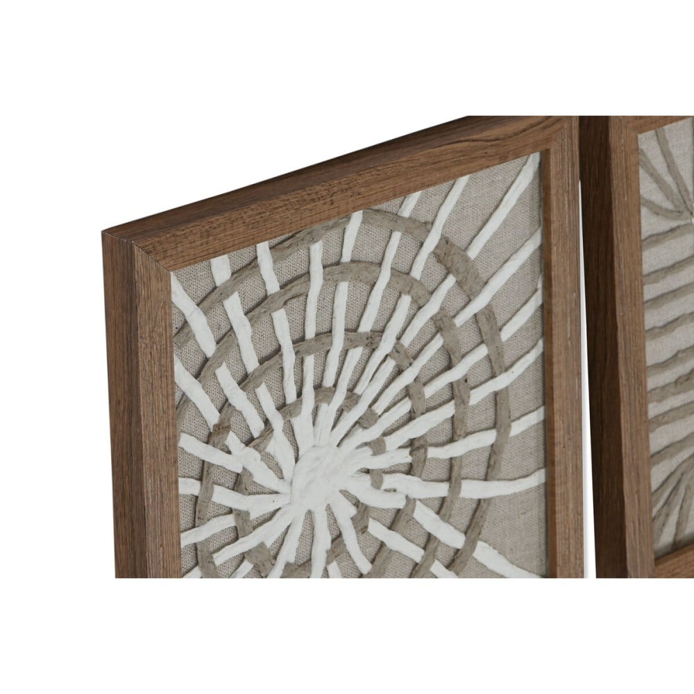 Painting Home ESPRIT White Natural Modern 22 x 2 x 22 cm