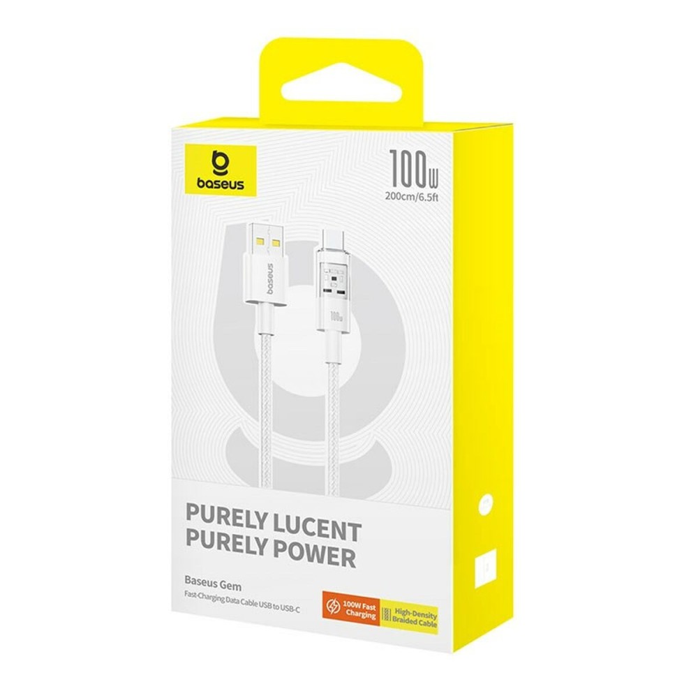 USB A zu USB-C-Kabel Baseus P10373002211-01 Weiß 2 m