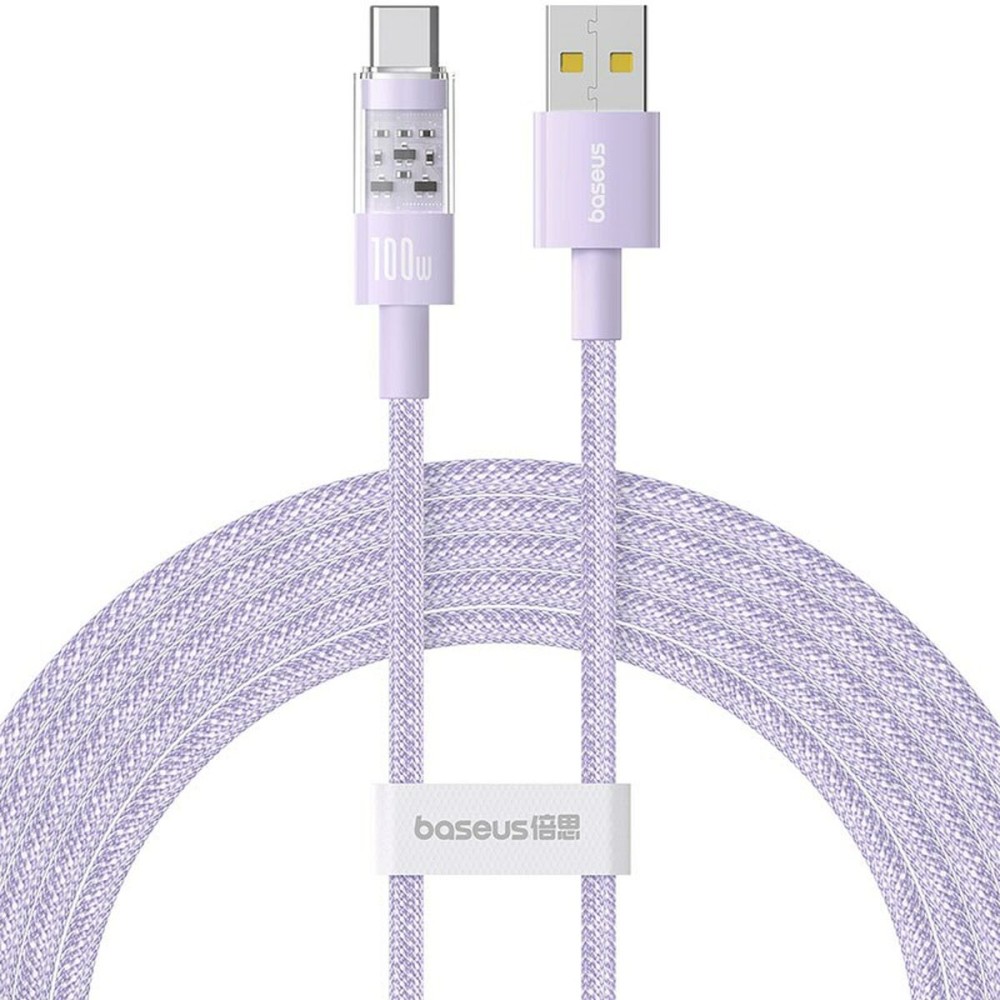 USB A zu USB-C-Kabel Baseus P10373002511-01 Purpur 2 m