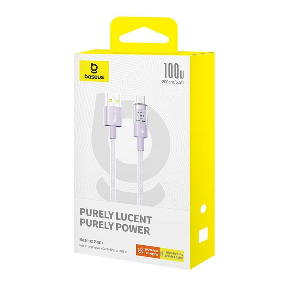 Câble USB A vers USB-C Baseus P10373002511-01 Pourpre 2 m