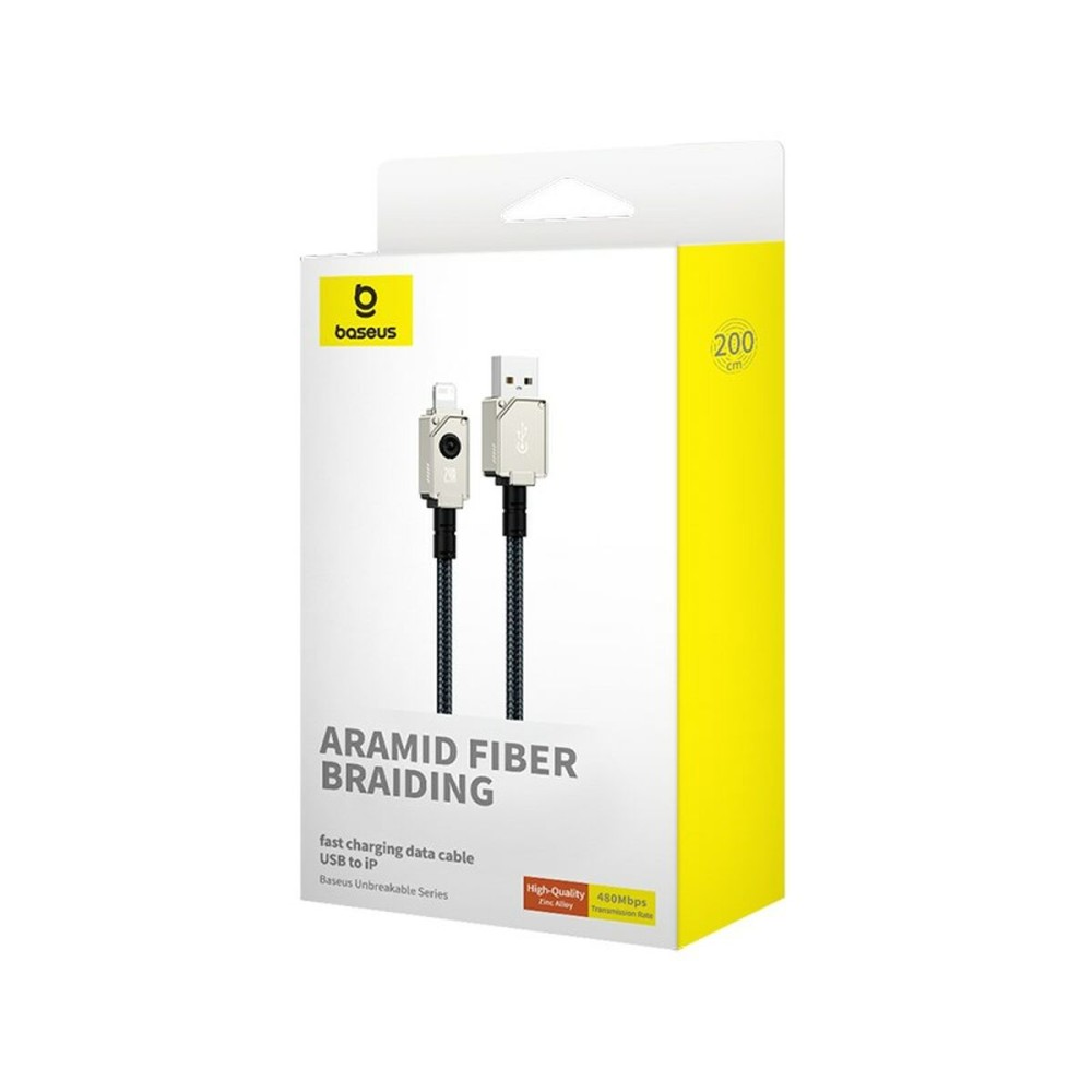 USB auf Lightning Verbindungskabel Baseus P10355802111-01 Schwarz 2 m