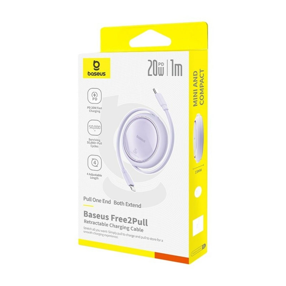 USB-C to Lightning Cable Baseus P10364501511-00 Purple 1 m