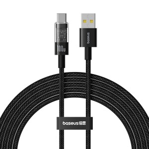 USB A zu USB-C-Kabel Baseus P10373002111-01 Schwarz 2 m
