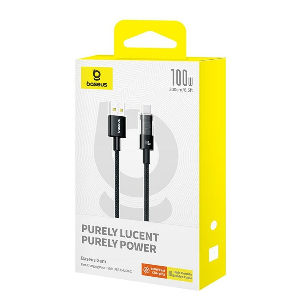 USB A zu USB-C-Kabel Baseus P10373002111-01 Schwarz 2 m