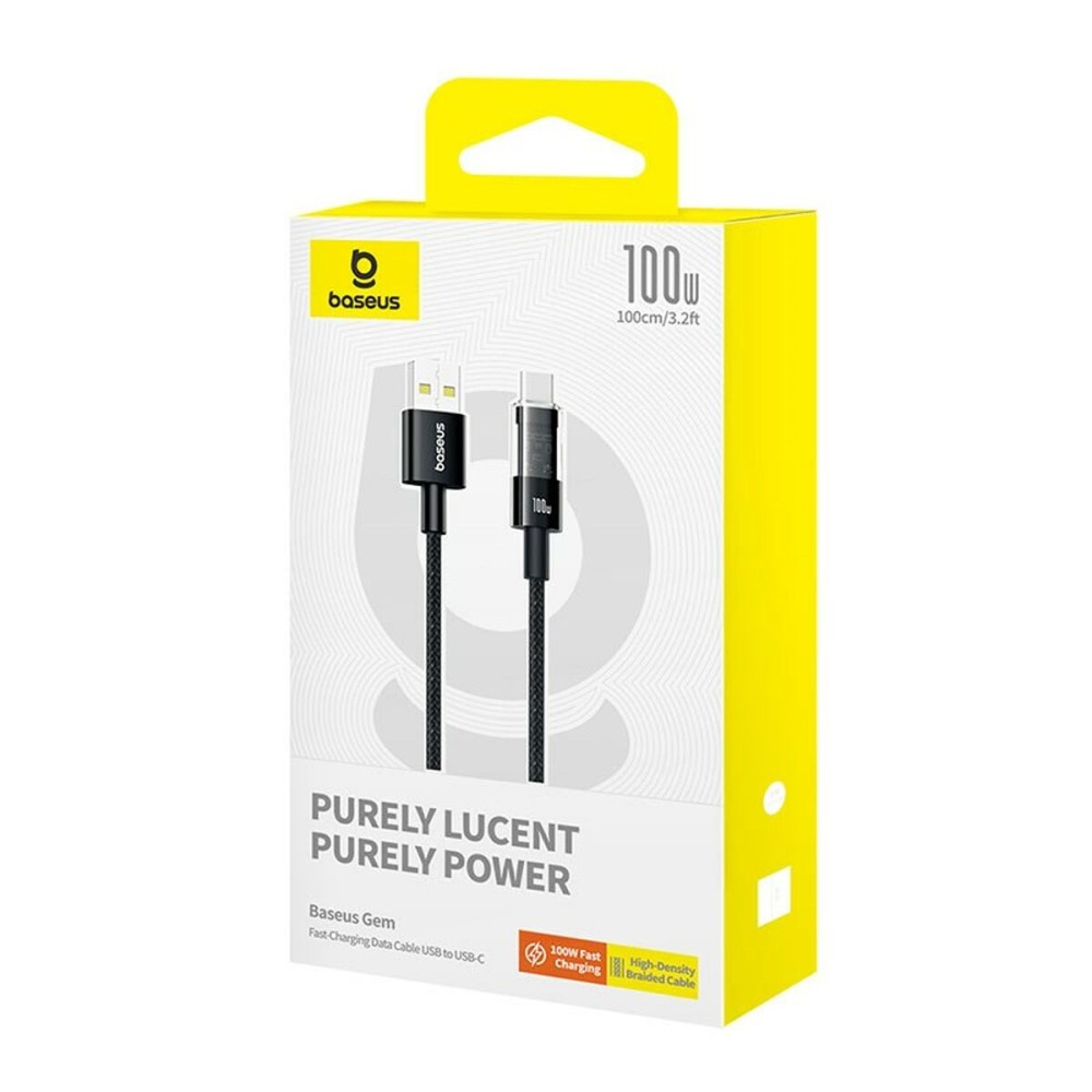 USB A zu USB-C-Kabel Baseus P10373002111-00 Schwarz 1 m