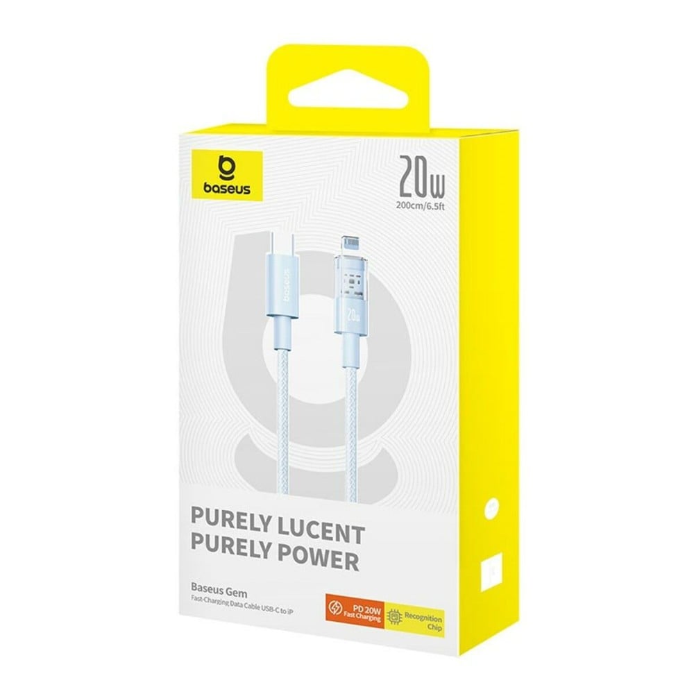 Câble USB-C vers Lightning Baseus P10373001311-01 Bleu 2 m