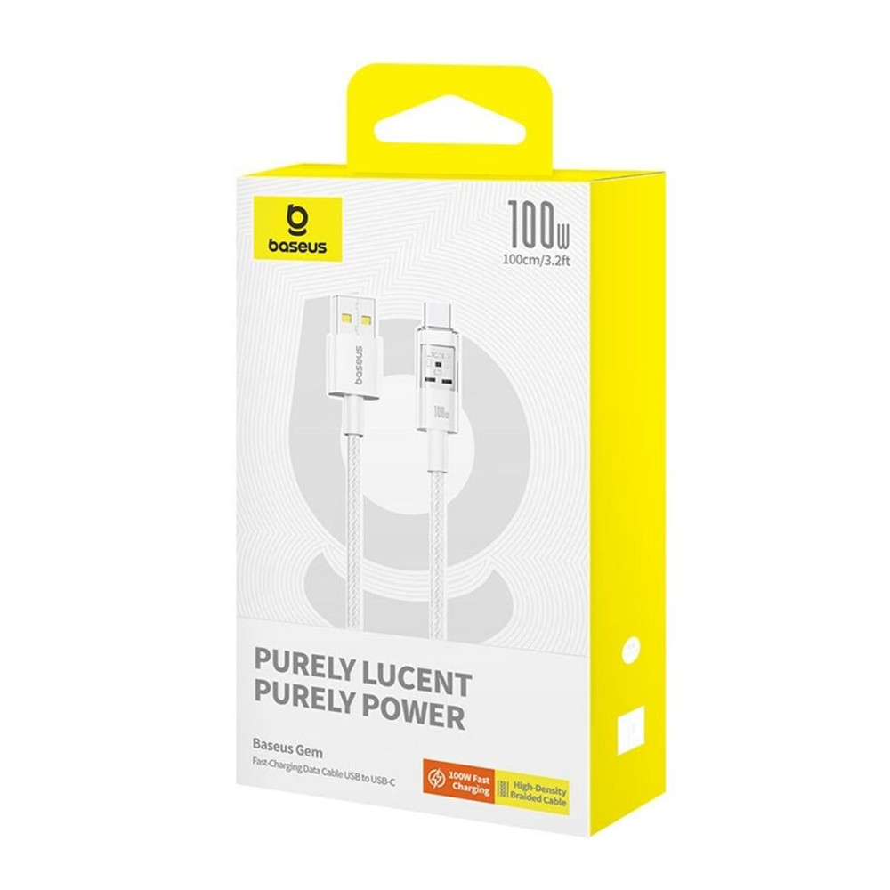 USB A zu USB-C-Kabel Baseus P10373002211-00 Weiß 1 m
