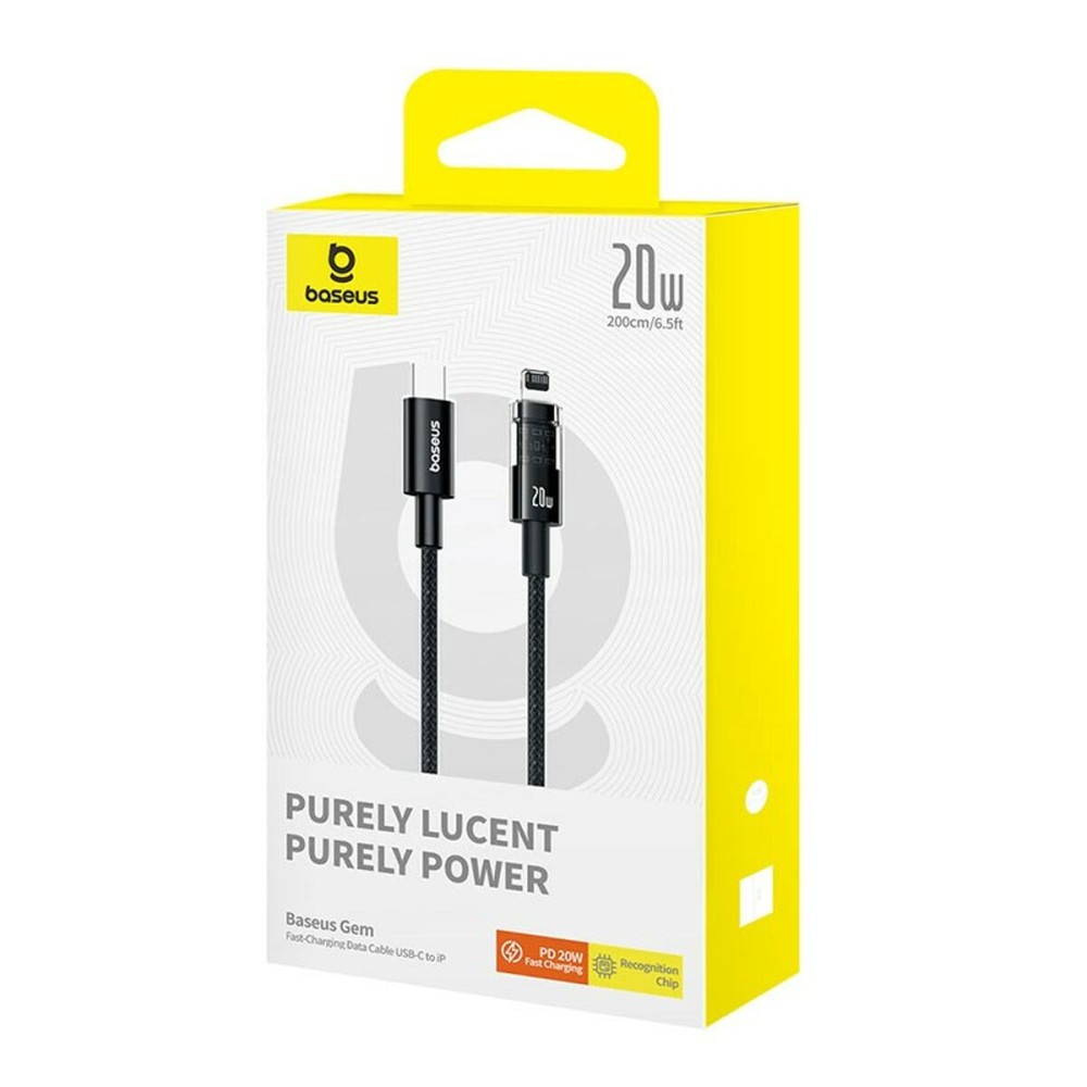 USB-C auf Lightning Verbindungskabel Baseus P10373001111-01 Schwarz 2 m