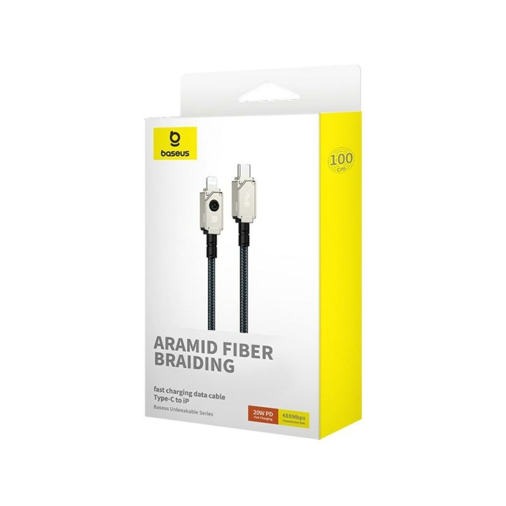 USB-C auf Lightning Verbindungskabel Baseus P10355803221-00 Weiß Schwarz 1 m