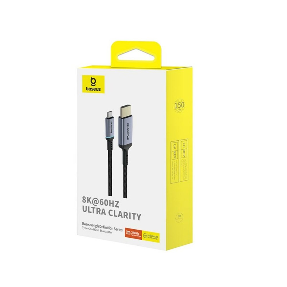USB-C zu HDMI-Kabel Baseus B0063370G111-00 Schwarz 1,5 m