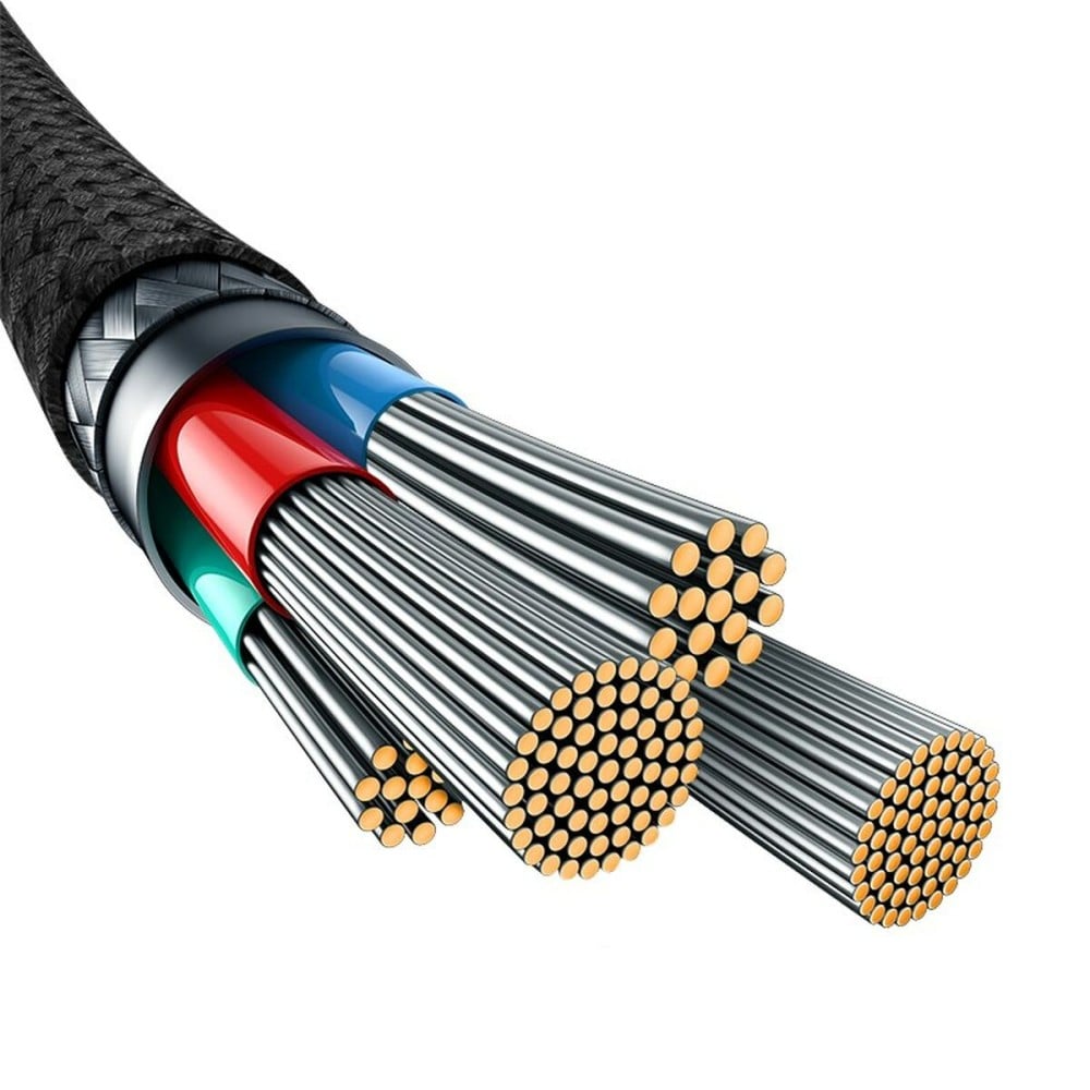 USB A zu USB-C-Kabel Baseus P10355801111-01 Schwarz 2 m