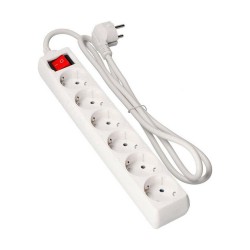 Power Socket - 6 Sockets with Switch EDM Schuko (1,5 m)