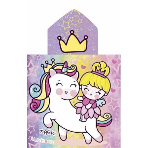 Poncho-Towel with Hood Secaneta Unicornprins 60 x 120 cm