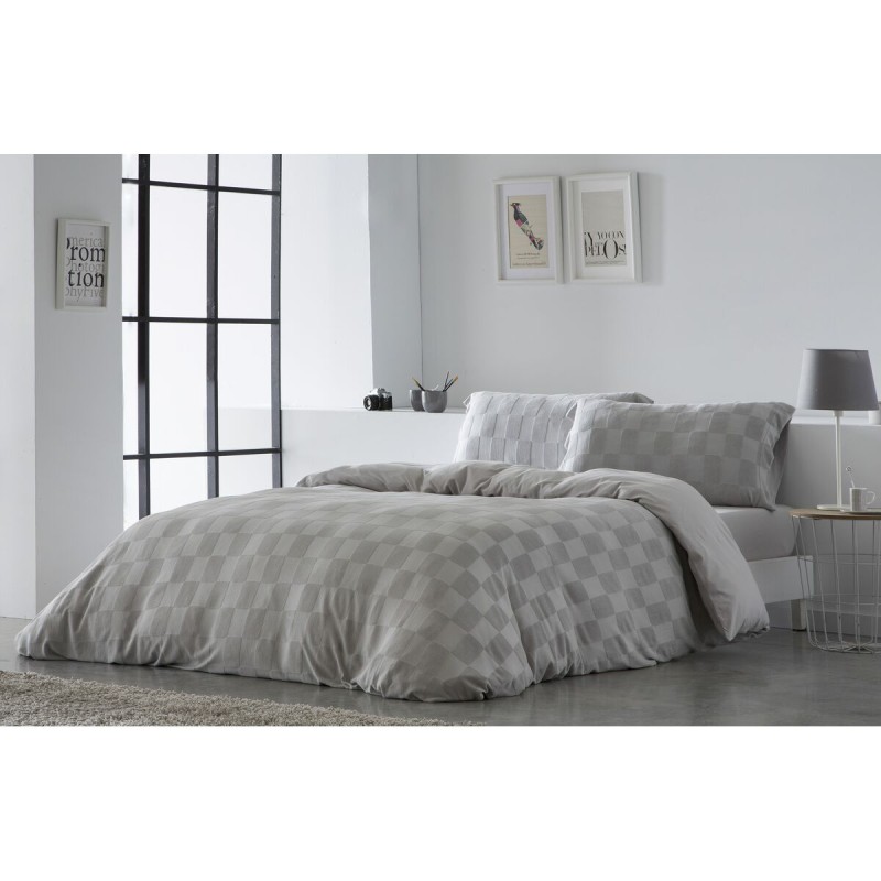 Housse de Couette Naturals ELBA Gris clair Gran lit 2 persones (240 x 220 cm)