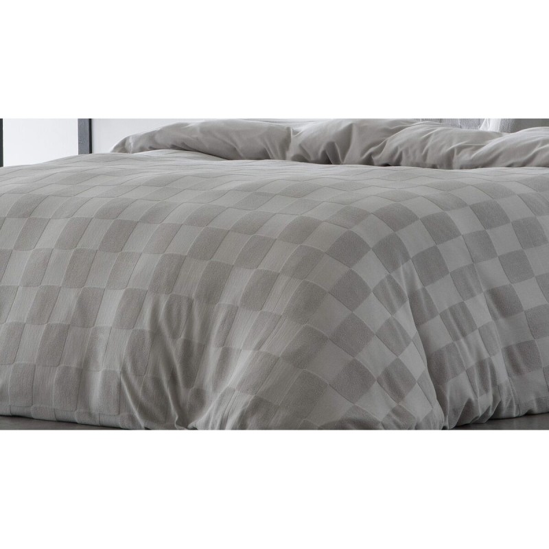 Housse de Couette Naturals ELBA Gris clair Gran lit 2 persones (240 x 220 cm)