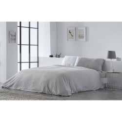 Housse de Couette Naturals ELBA Gris clair Lit ½ persones (220 x 220 cm)