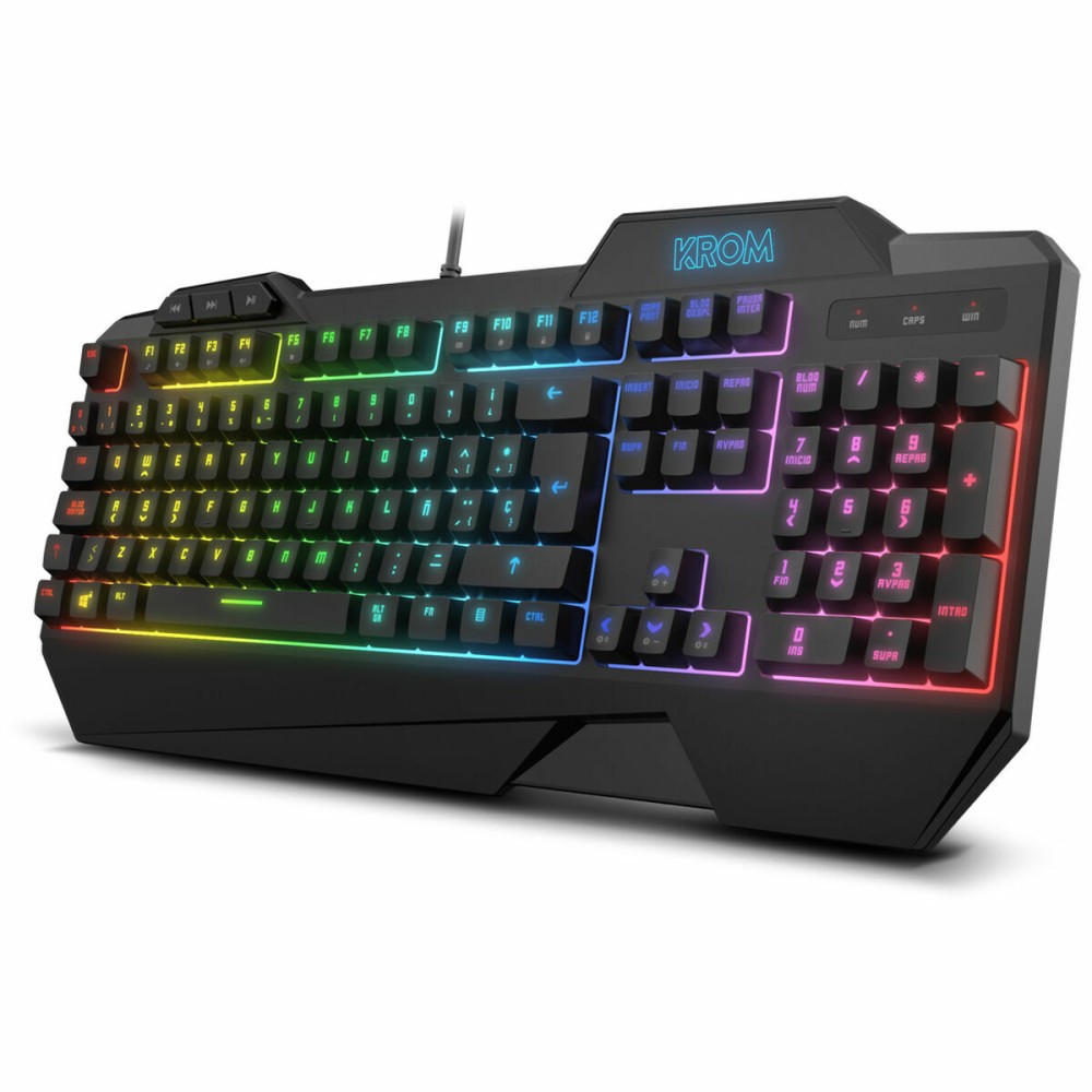 Tastatur und Gaming Maus Krom NXKROMKRSHRSP Schwarz