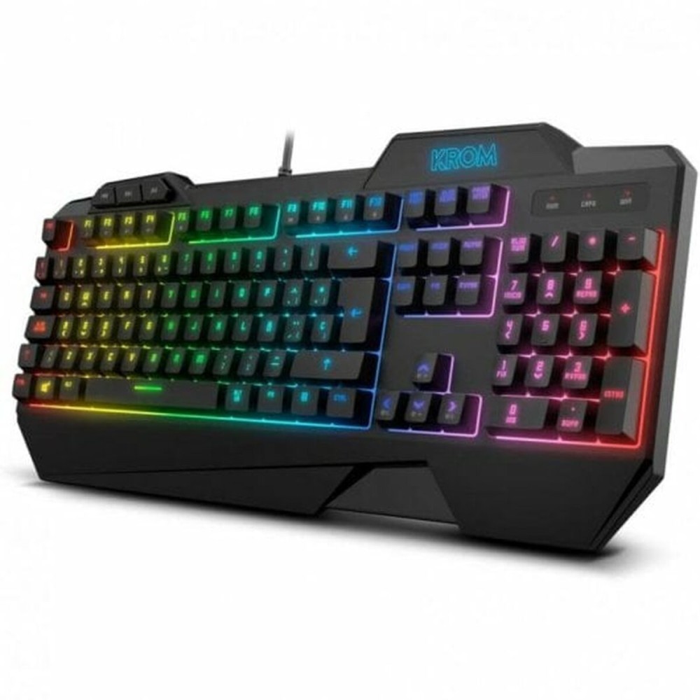 Tastatur und Gaming Maus Krom NXKROMKRSHRSP Schwarz