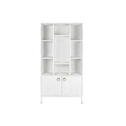 Shelves DKD Home Decor White Metal Mango wood 90 x 40 x 180 cm