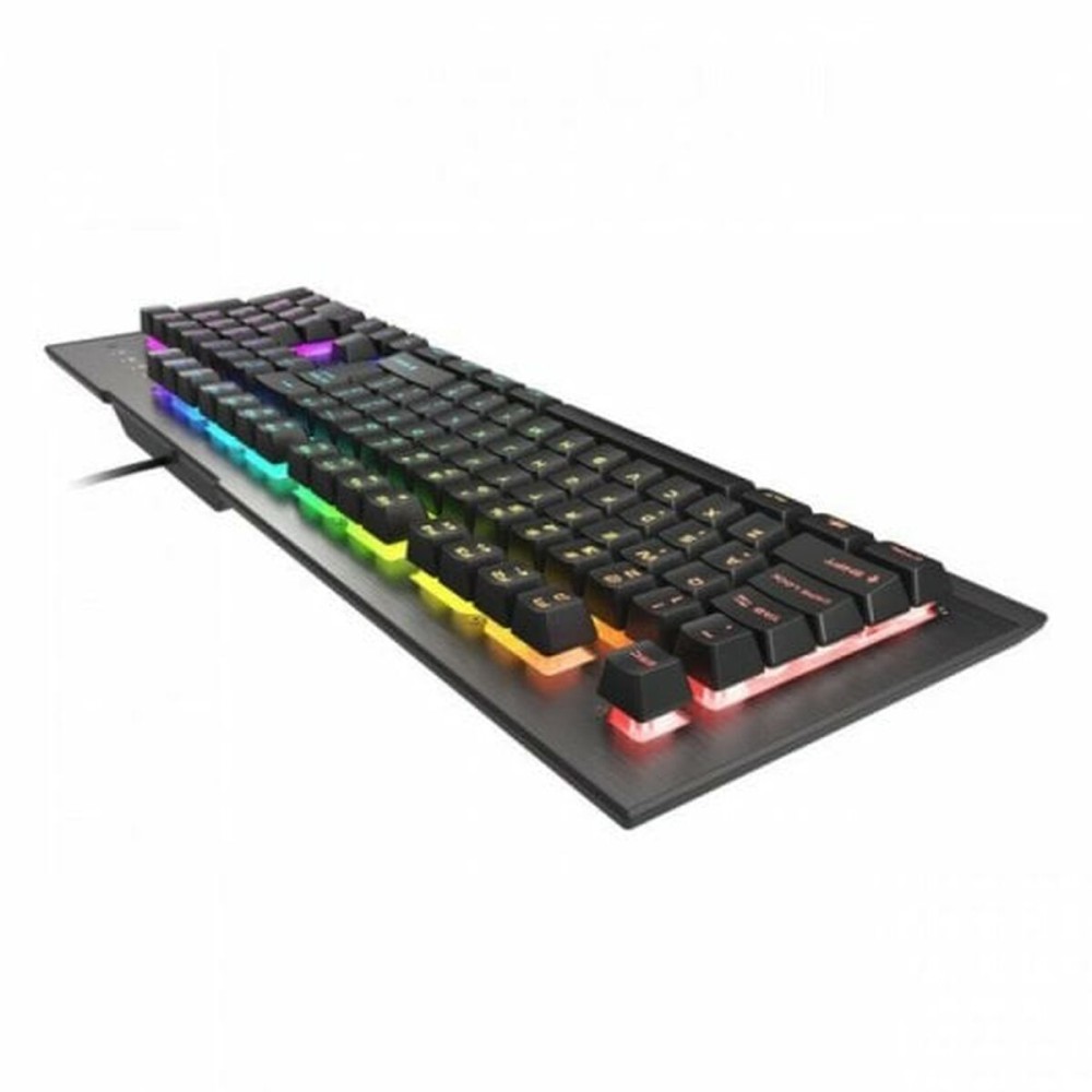 Gaming Tastatur Genesis NKG-1621 Schwarz Aluminium Qwerty Spanisch
