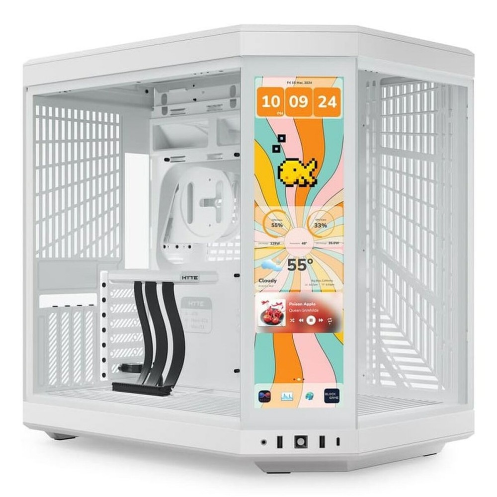 Boîtier ATX semi-tour Hyte CS-HYTE-Y70TTI-WW Blanc
