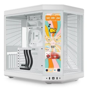 Boîtier ATX semi-tour Hyte CS-HYTE-Y70TTI-WW Blanc