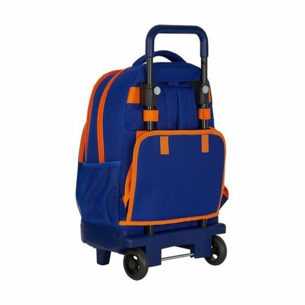 Cartable à roulettes Compact Valencia Basket Bleu Orange 33 X 45 X 22 cm