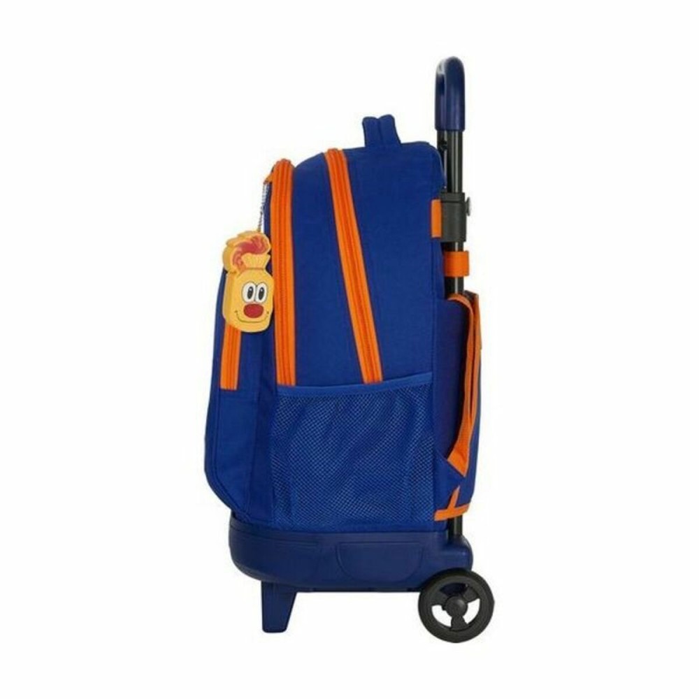 Cartable à roulettes Compact Valencia Basket Bleu Orange 33 X 45 X 22 cm