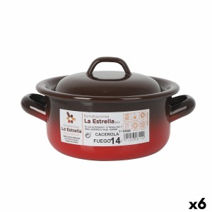 Casserole La Estrella Fuego 1L Ø 14 x 7 cm (6 Unités)