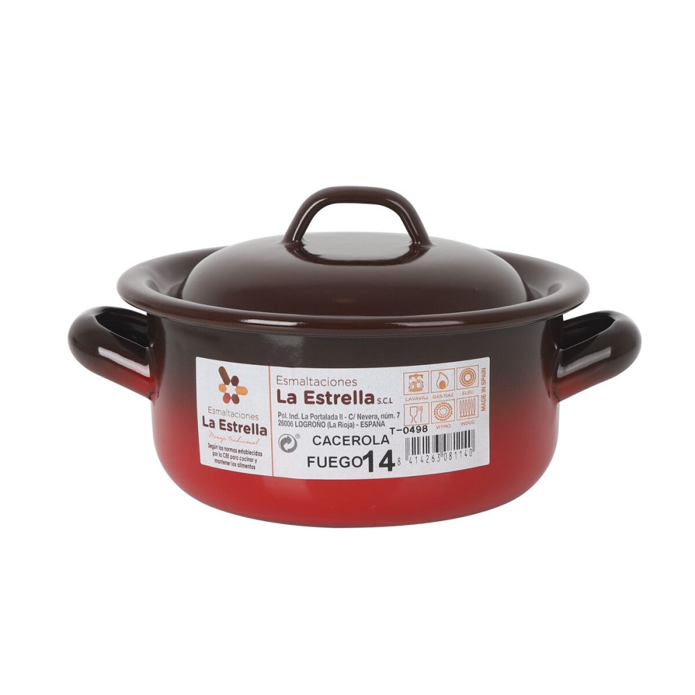 Kasserolle La Estrella Fuego 1L Ø 14 x 7 cm (6 Stück)