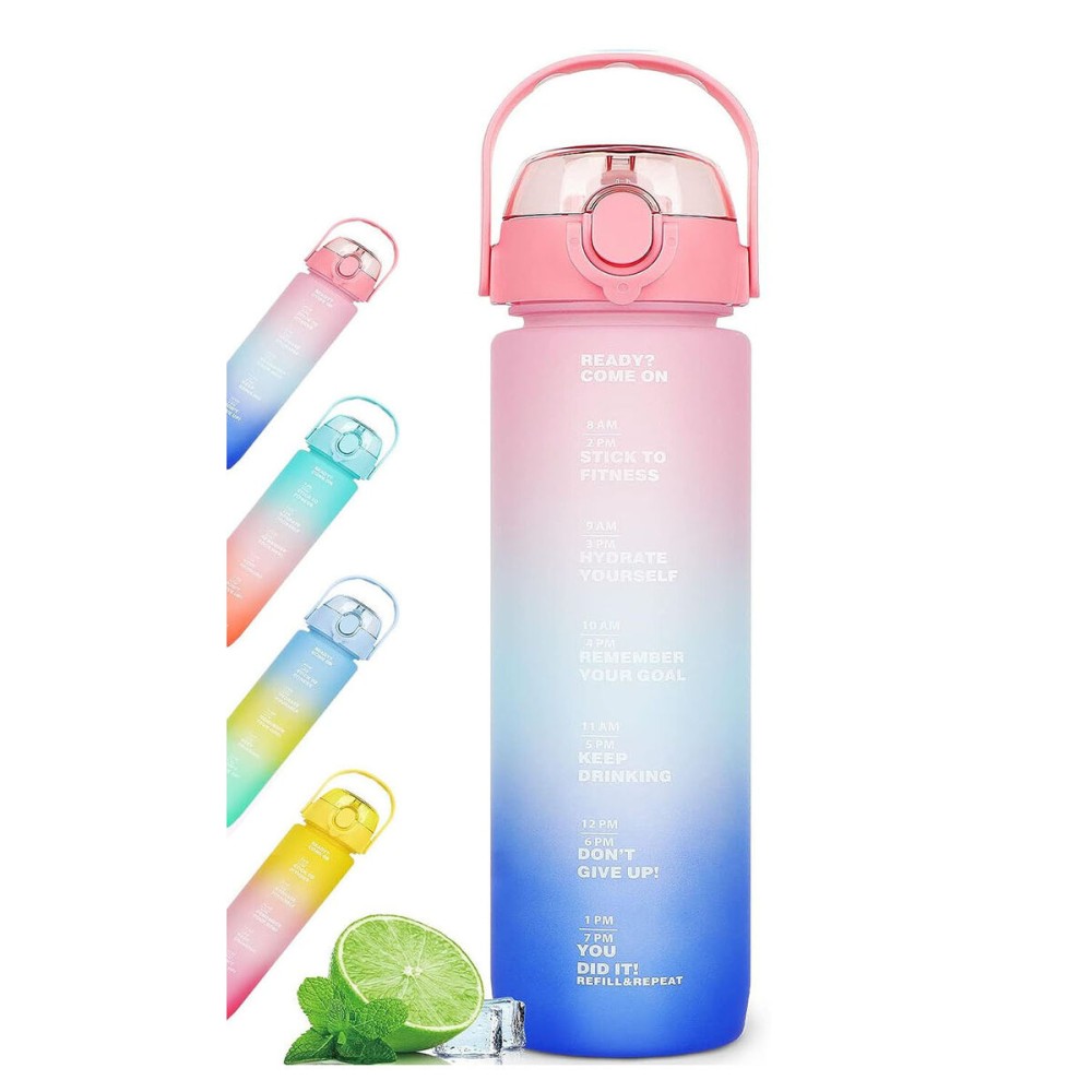 Wasserflasche Bewinner Bunt 600 ml 7,5 X 20 CM (12 Stück)
