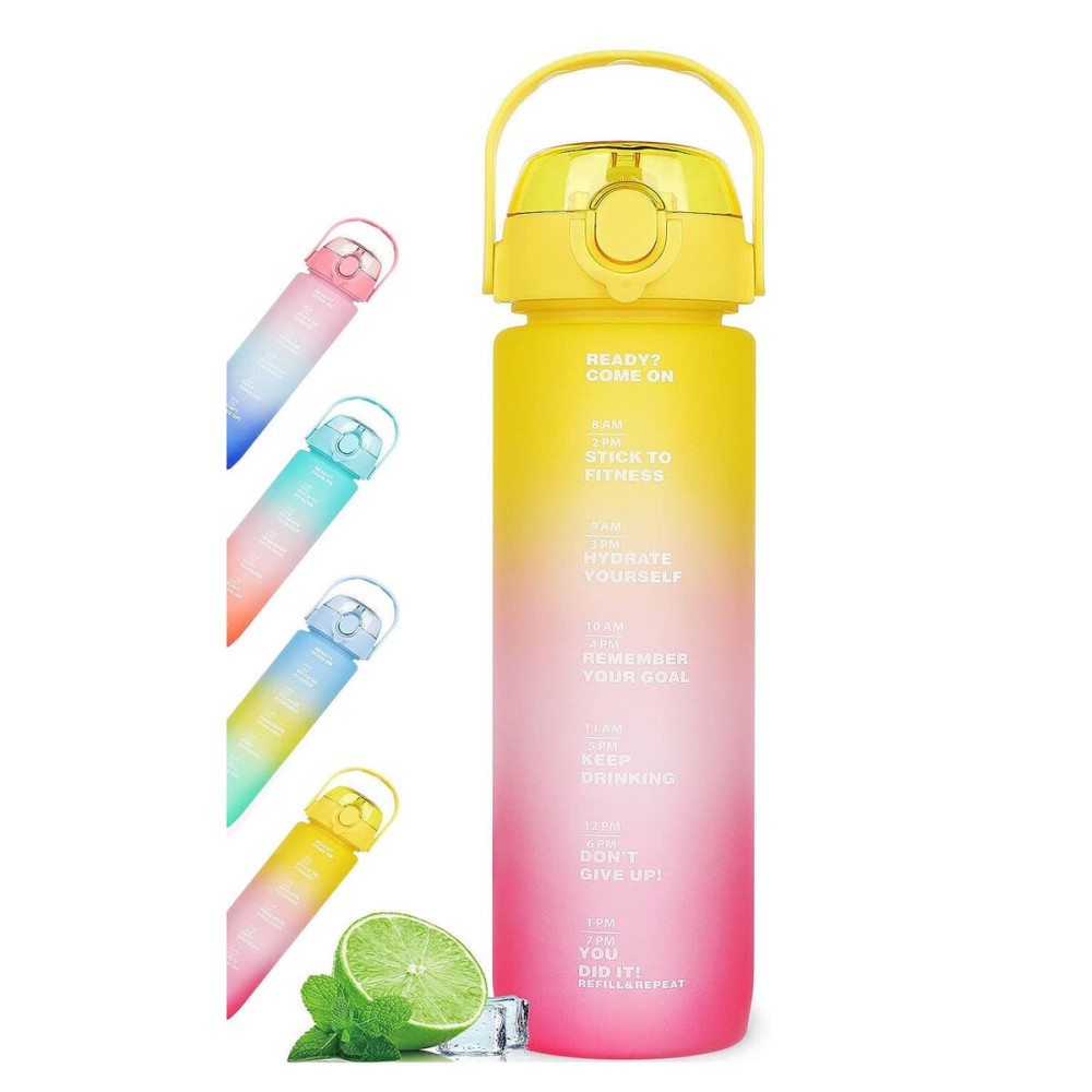 Wasserflasche Bewinner Bunt 600 ml 7,5 X 20 CM (12 Stück)