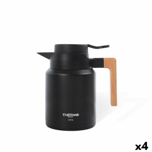 Thermoskanne ThermoSport Schwarz 1,2 L (4 Stück)
