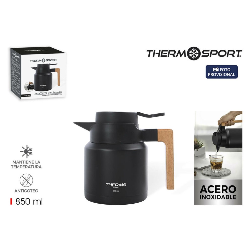 Thermoskanne ThermoSport Schwarz 850 ml (4 Stück)
