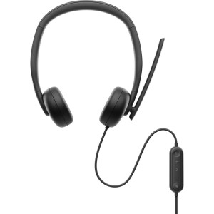 Kopfhörer mit Mikrofon Dell WH3024 Schwarz