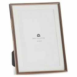 Photo frame Crystal Steel Copper (12 x 19,5 x 15,5 cm) (12 Units)