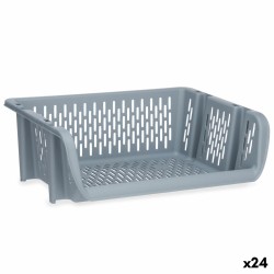 Vegetable basket Kinvara Q-SHELF-2 Grey polypropylene 30 x 13,5 x 38,7 cm (24 Units)